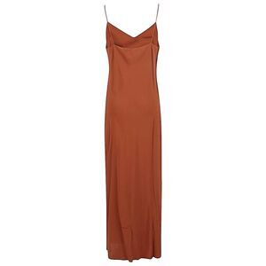 ALBERTO BIANI Women's Elegant Slip Maxi Dress Women BROWN Dresses